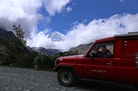 mit dem Gipfel Huascaran 6768m im Hintergrund